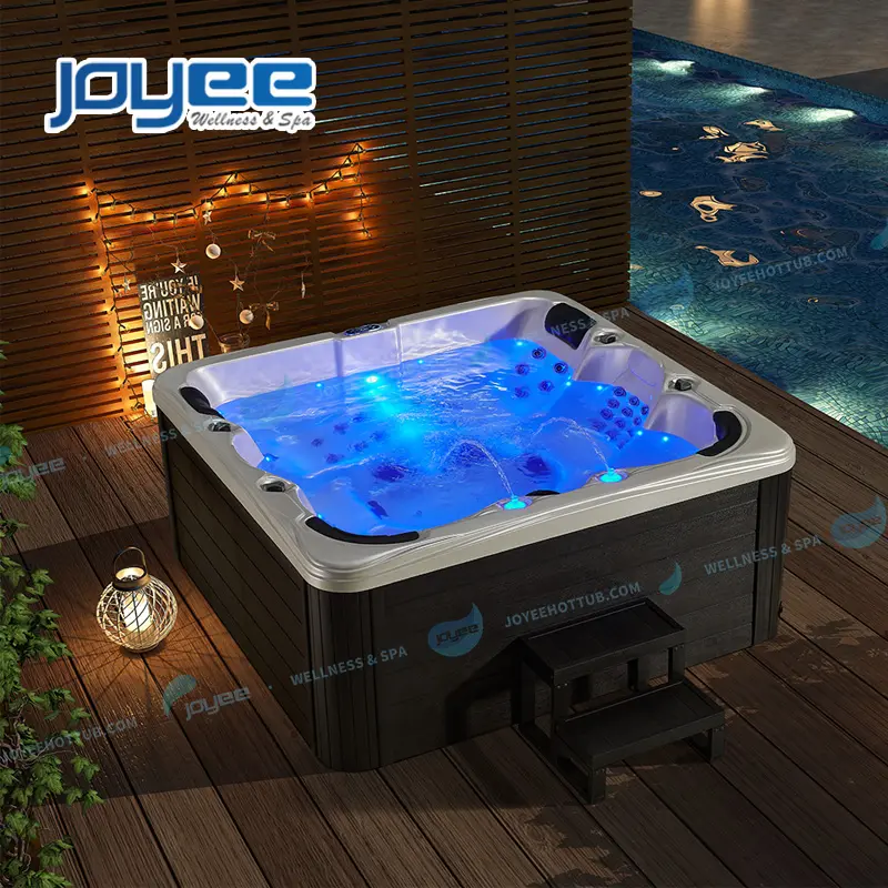 JOYEE 6 person cheap price European style modern widen sexy massage best acrylic spa jet whirlpool hot tub with air bubbles