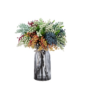 CallaFloral Bouquets de baies artificielles en mousse Blanc Vert Orange Myrtille Décoration intérieure Artisanat de mariage E-commerce transfrontalier - Product Image 5