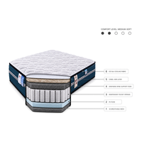 Matelas Haute Densité 7 Zones Luxe Européen Qualité Supérieure Ergonomique à Ressorts Ensachés