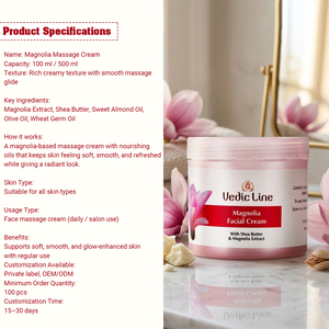Crème de massage à la magnolia de qualité supérieure, crème de massage pour le visage, pour la relaxation du corps, hydratation et nutrition de la peau, disponible au meilleur prix - Product Image 4