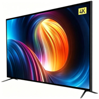 Écran de télévision intelligent LED QLED sans cadre USB Android 32, 43, 50, 55, 65 pouces avec panneau d'affichage