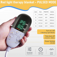 AQSHE 2704 Dreifach-LED 8112 Chip Dual-Wellenlängen Medizinische TPU Rotlichttherapie-Matte für Ganzkörper Infrarot-Rotlicht-Decke