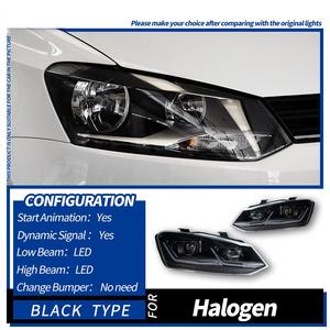 Fari a LED per <span class=keywords><strong>Volkswagen</strong></span> <span class=keywords><strong>POLO</strong></span> 6R MK5 2011-2018, Aggiornamento Parti Auto VW <span class=keywords><strong>Polo</strong></span>, Lampada Frontale LED con Proiettori - Product Image 6