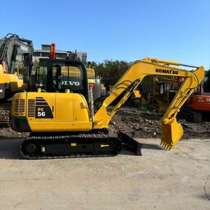 Original Japan Used Komatsu PC56 Excavator 5.6 Ton <b>Mini</b> Crawler Digger In Stock Ready To Ship Good Working Condition - Product Image 2