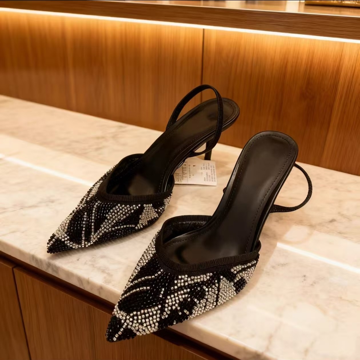 Black beading