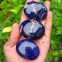 Pierre de Sodalite sculptée à la main, très prisée, pour la guérison énergétique, cadeau d'affaires, gravure Feng Shui, polie à l'Inde, énergie positive