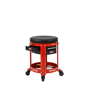 Taburete Rodante para Mecánico con Cajones, 52 cm de Altura, Cuerpo de Acero, Equipo de Reparación - Product Image 1