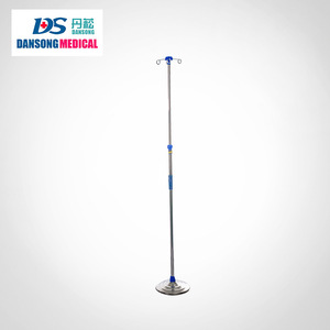 Soporte telescópico para suero intravenoso Dansong Medical, de acero inoxidable, portátil, con ruedas, para uso doméstico y hospitalario. - Product Image 3