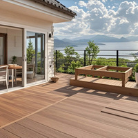 Planches de terrasse en composite bois-plastique (WPC) pour extérieur, design nordique, co-extrusion, antidérapantes, imperméables et résistantes à l'humidité