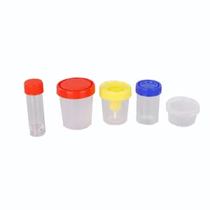 30ml 60ml 100ml disposable sample plastic sterile medical disposal system urine test collection cup and stool container