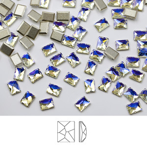 Strass pour ongles Paso Sico Super Shiny Golden Shadow K9 en verre, formes multiples, dos plat, pour nail art 3D - Product Image 6