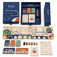 Jeu de société de stratégie de route personnalisé pour deux joueurs, boîte en carton compacte pliable pour voyage, boîte rigide à tiroir mince, style européen moderne