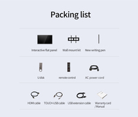 Écran tactile plat interactif Horion 98 pouces 98M7, neuf et original, résolution 4K, LED 16:9, métal, VGA, USB, 10 points tactiles