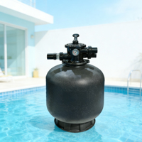 Filtre à sable en fibre de verre et plastique à montage supérieur 400mm 500mm 600mm pour filtration de piscine avec vanne multi-ports