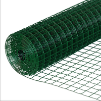 Treillis métallique soudé en PVC à bas prix Tissu de quincaillerie en vinyle noir Grillage soudé enduit de PVC vert pour clôtures