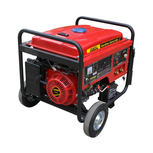<span class=keywords><strong>Generador</strong></span> de Energía de Soldadura de 4 Tiempos en Oferta, Máquina Integrada de Combustible Gasolina de 6KW 460CC con Tanque de Combustible de 25L con Ruedas y Arranque Eléctrico - Product Image 4