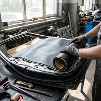 10mm Hochdichte Butylkautschuk Synthetische Polymer-Schaumstoffisolierung Automobil-Schalldämmung Wärmeisolierung Sanzhou C5 Auto