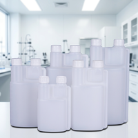 En stock : Bouteille à double col 1L, Bouteille à additifs à double port, Bouteille à réactifs, Bouteille mère, Bouteille en plastique à double port 500ml
