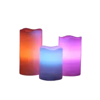 2019 nuevos productos en el mercado varios colores de led impermeable led vela walmart recargable led sin llama velas