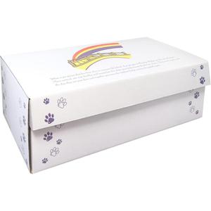 Le cercueil <span class=keywords><strong>pour</strong></span> animaux de compagnie de pont arc-<span class=keywords><strong>en</strong></span>-ciel écologique <span class=keywords><strong>en</strong></span> <span class=keywords><strong>carton</strong></span> peut contenir des animaux pesant de 10 à 25 livres <span class=keywords><strong>pour</strong></span> le transport funéraire ou la <span class=keywords><strong>crémation</strong></span> - Product Image 1