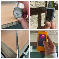 Panneau de meuble moderne en mélamine UV, panneau durable résistant à l'humidité, couleur personnalisée, panneau de particules HDF avec colle MR E0 E1, pour armoire d'hôtel