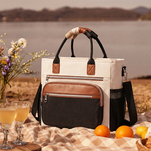 Sac à déjeuner EVERICH, best-seller, durable, tendance, isolé, imperméable, avec fermeture éclair, en tissu Oxford, facile à nettoyer, pour l'école, les pique-niques et le camping - Product Image 6