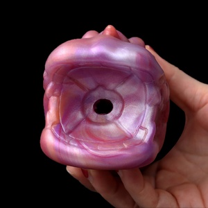 GEEBA Oral - Copa de succión de pene de boca grande para animales, tapón anal de simulación, molde de nalgas para masturbación masculina, juguete sexual de silicona para adultos - Product Image 2