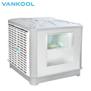 Refrigerador de ar evaporativo para telhado industrial, 18000m3h 20000cmh, refrigerador de pântano com canteiro de descarga superior