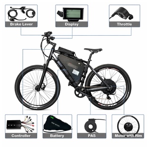<span class=keywords><strong>Kit</strong></span> de Conversión de Motor para <span class=keywords><strong>Bicicleta</strong></span> Eléctrica, 1000W 2000W 3000W, <span class=keywords><strong>Rueda</strong></span> de 27.5 29 Pulgadas con Batería Triangular - Product Image 2