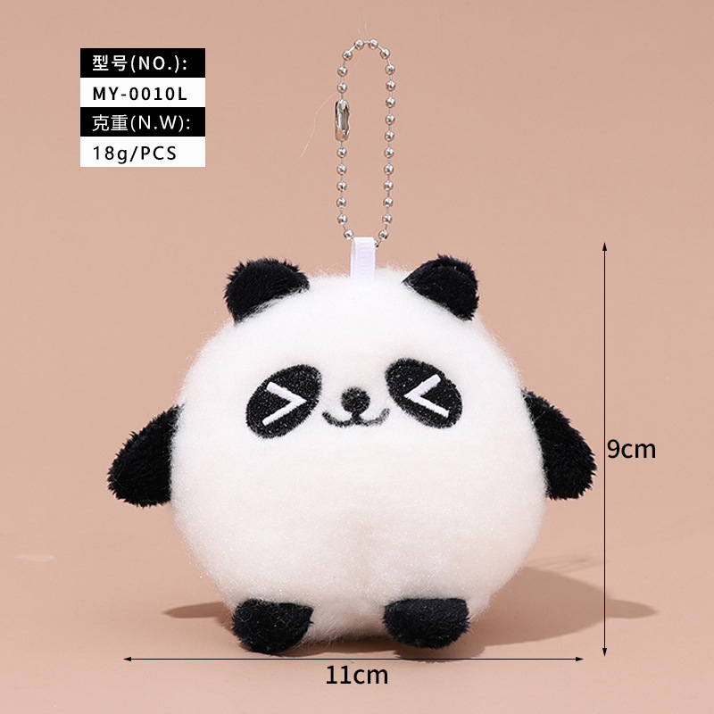 Panda rond plissement des yeux