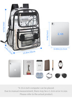 El mejor producto más vendido en Alibaba este mes Mochila de PVC multifunción Bolsa de Día Escolar transparente