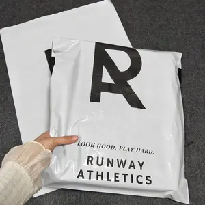 Bolsa de envío de mensajería de plástico biodegradable respetuoso con el medio ambiente con logotipo impreso personalizado para sobres de ropa bolsas de mensajería