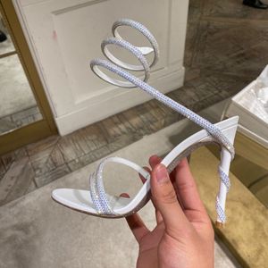 Nueva Llegada, Sandalias de Tacón Alto con Punta Abierta y Correa en el Tobillo, Tacones de Aguja a la Moda para Mujer 2025 - Product Image 1