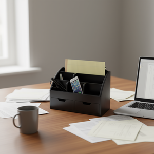 JGWOOD DESIGNS Myrva Classic Organiseur de courrier avec tiroirs et compartiments pour bureau - Product Image 2