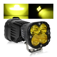 Lumière de cube de qualité supérieure de 3,5 pouces, 40 W, avec 4 lentilles de type pod pour SUV, camion, tout-terrain, moto, phare antibrouillard LED