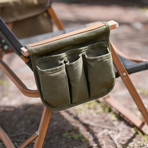 Chaise d'extérieur côté organisateur de pêche Portable toile pêche Rures moulinets sac de rangement accoudoir suspendu organisateur Camping pêche - Product Image 4
