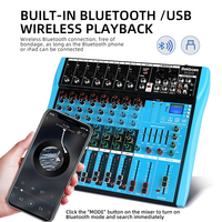 Bekboes MG40S Mini Mixeur Portable Professionnel Studio Live Audio Mixeur Karaoké USB DJ Console de Mixage Son avec Haute Qualité