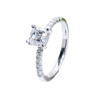 वायदा रिंग स्टर्लिंग चांदी के गहनों की आपूर्ति से मोइससानाइट रिंग स्पार्कलिंग डिजाइन फैक्ट्री स्टोर खरीद सकते हैं। - Product Image 1