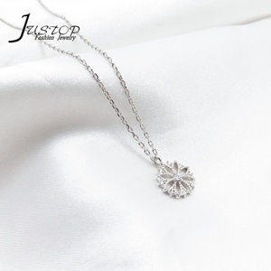 Collar con Colgante de Plata de Ley 925 Vintage con Circonita para Mujer, Niñas, Regalo de Compromiso, Boda, Aniversario, Navidad - Product Image 4