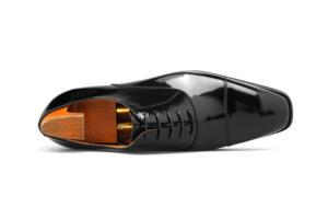 काले क्लासिक काउच पेटेंट चमड़े के पुरुषों के जूते - Product Image 4