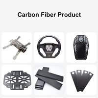 Directo de fábrica 3K 0,35mm-10mm espesor CNC Placa de hoja de fibra de carbono