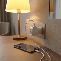 Prise murale électronique commerciale à 4 ports USB, haute qualité, durable, prix bas, vente directe usine
