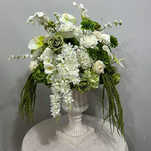 Macetas de Resina Europeas 2026, Estilo Columna Romana, Blancas y Doradas, Redondas y Grandes, para Decoración de Eventos y Bodas - Product Image 5