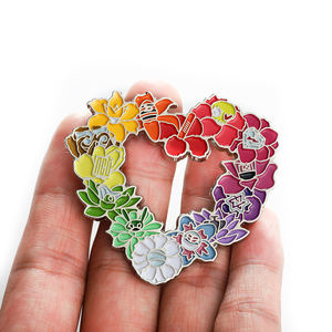 Broche de revers en métal coloré pour femmes - Product Image 1