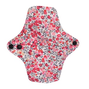 Serviettes hygiéniques <span class=keywords><strong>lavables</strong></span> en coton pour femmes, protège-slips menstruels imperméables et réutilisables en tissu, vente en gros - Product Image 4