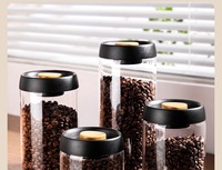 Ensemble de bocaux en verre borosilicate personnalisés, hermétiques, pour le stockage des aliments dans la cuisine, récipients de voyage portables, couvercle non toxique, grande capacité