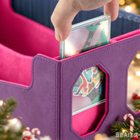 Boîte de rangement pour cartes à collectionner TORSON, capacité de 3000+ cartes, en cuir PU et flanelle, écologique, compatible avec les cartes TCG PTG