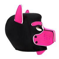 OEM SM Alternative Toy Role Play Leather Cover Hood Detachable Dog Head Mask Head Cover Sexy Female Helmet Adult Sex Toys