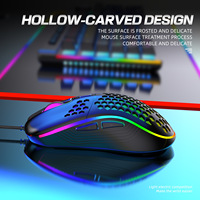Hot-Selling 7200DPI Optical Gaming Mouse Ergonomic RGB USB Wired Right-Handed 6 Buttons in Stock