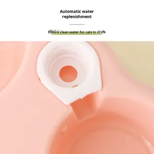 Tigela Dupla de Plástico ABS para Cães e Gatos OEM Personalizada por Atacado, Comedouro e Bebedouro Antiderrapante para Animais de Estimação - Product Image 4